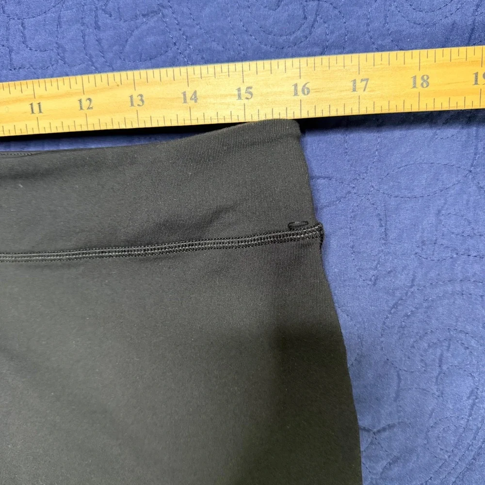 Lululemon City Skirt Athletica Black Active  Curved Size 10 Nylon Spandex Blend